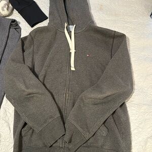 Hilfiger gray zip up